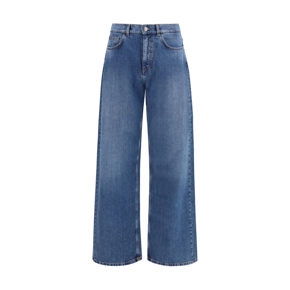 Blue Cotton Jeans Denim