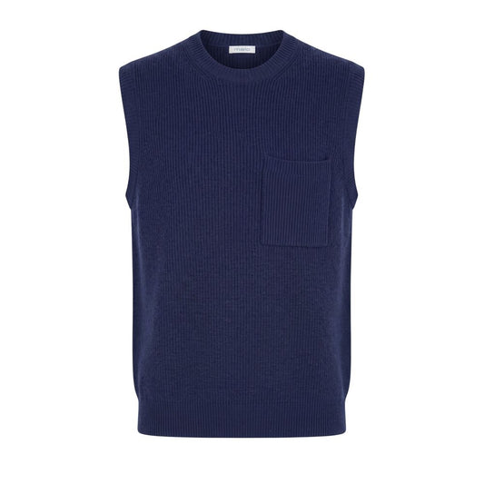Blue Wool Men's Sweater
