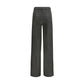 Bicolor Cotton Flared Jeans
