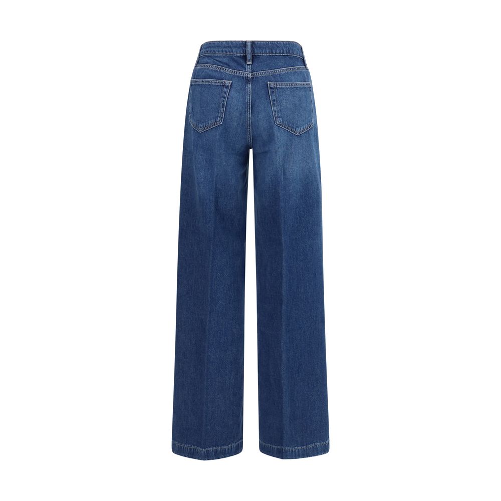 Blue Cotton Relaxed Fit Jeans