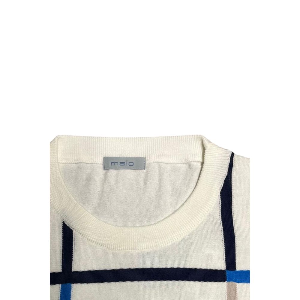 White Cotton Men Sweater