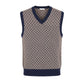 Blue Cotton Men Sweater