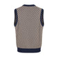 Blue Cotton Men Sweater