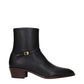 Black Leather Ankle Boots