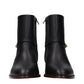 Black Leather Ankle Boots
