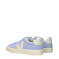 Purple Leather Low Top Sneakers
