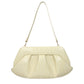 Beige Leather Clutch Bag