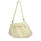 Beige Leather Clutch Bag