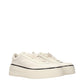 Beige Fabric Platform Sneakers