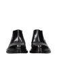 Black Leather Ankle Boots