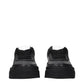 Black Leather Platform Sneakers