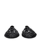 Black Leather Ballet Flats