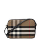 Beige Fabric Crossbody Bag