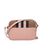 Pink Leather Crossbody Bag