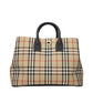 Beige Fabric Handbag