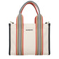 Beige Fabric Handbag