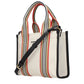 Beige Fabric Handbag
