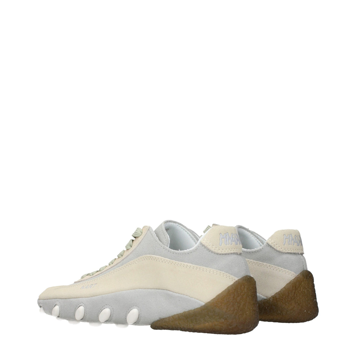 Beige Leather Sneakers