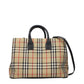 Beige Fabric Handbag