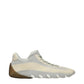 Beige Leather Low Top Sneakers