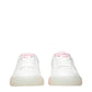 White Leather Low Top Sneakers