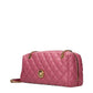 Pink Leather Shoulder Bag