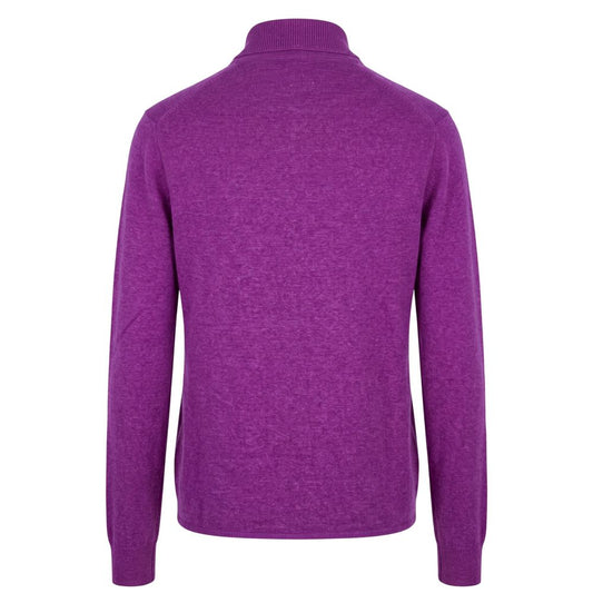 Purple Silk Men Sweater