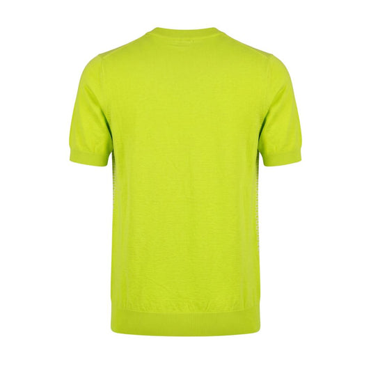 Green Cotton Men Sweater
