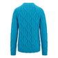 Blue Cotton Men Sweater