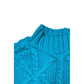 Blue Cotton Men Sweater