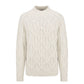 White Cotton Men's Sweater