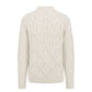 White Cotton Men's Sweater