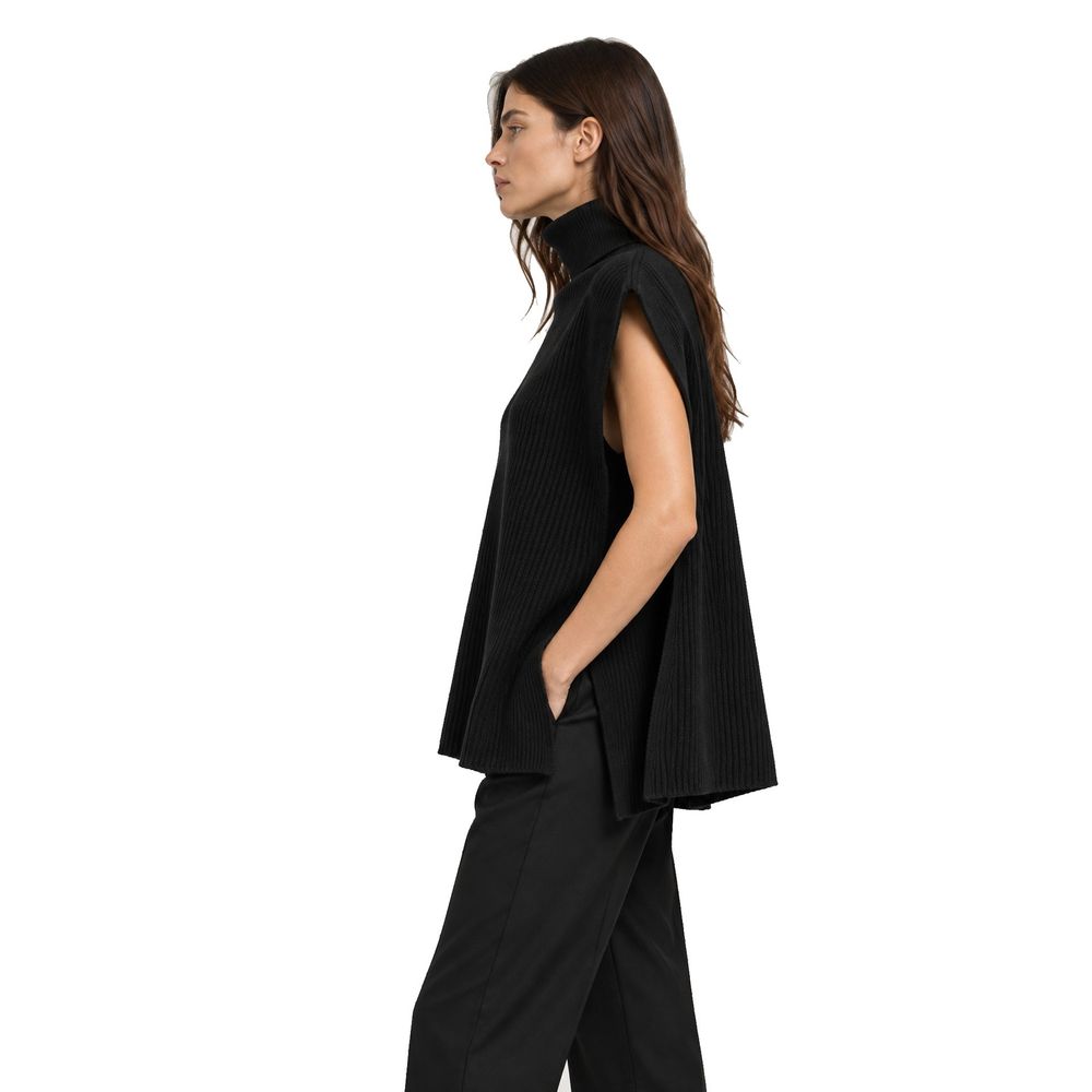 Black Cashmere Waistcoat