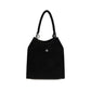 Black Suede Leather Shoulder Bag
