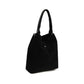 Black Suede Leather Shoulder Bag
