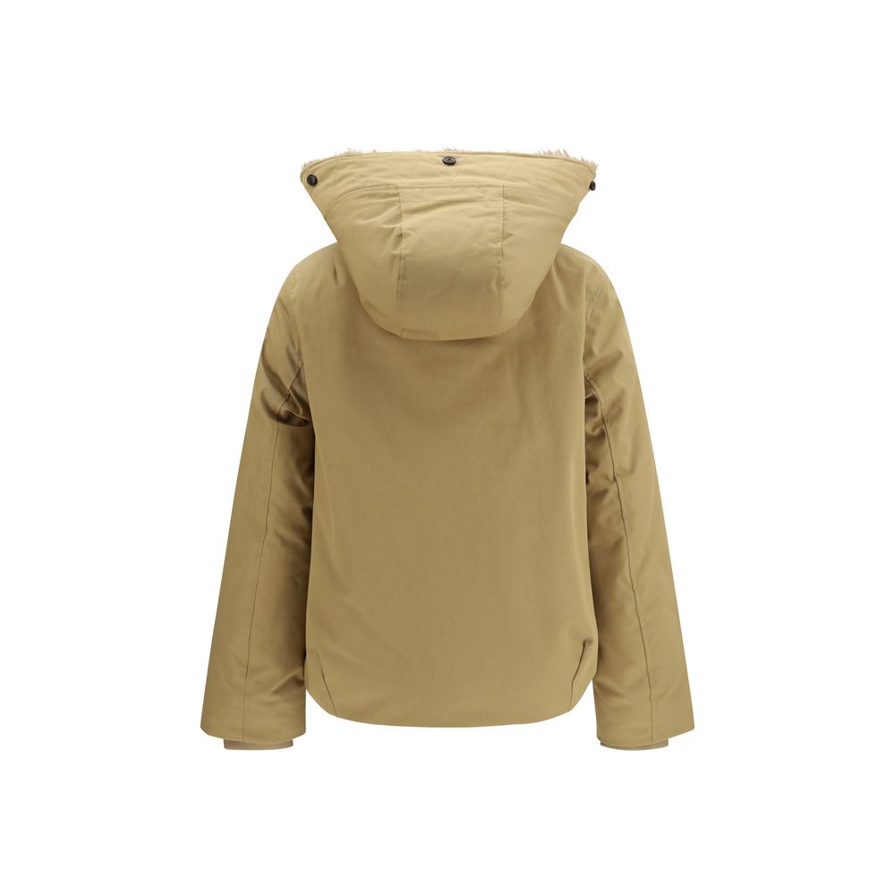 Beige Cotton Parka
