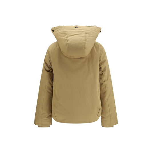 Beige Cotton Parka