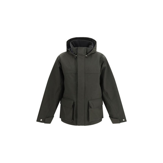 Black Polyester Parka