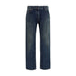 Blue Cotton Relaxed Fit Jeans