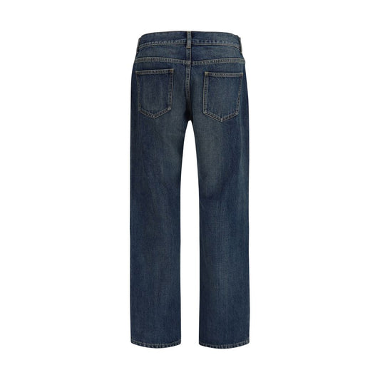 Blue Cotton Relaxed Fit Jeans