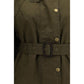 Bicolor Cotton Full-Length Jacket