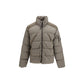 Gray Polyamide Full-Length Jacket