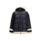 Blue Polyamide Full-Length Jacket
