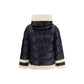 Blue Polyamide Full-Length Jacket