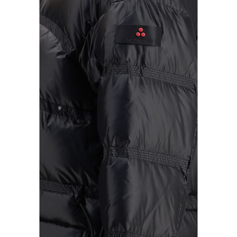 Black Polyamide Full-Length Jacket