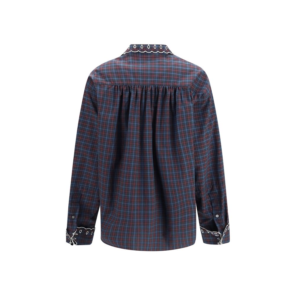 Blue Cotton Dress Shirt