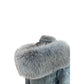 Light Blue Cotton Women's Jacket