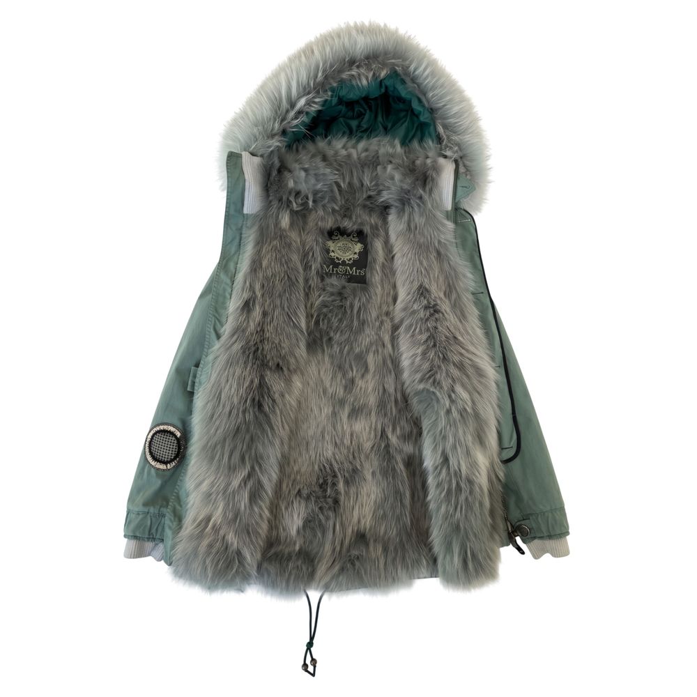 Green Cotton Women's Jacket