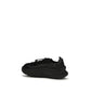 Black Polyester Athletic Sneakers