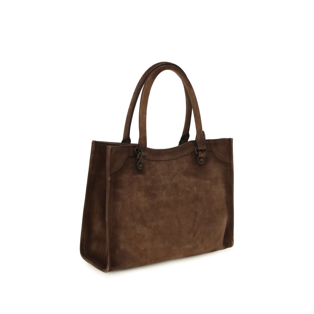 Brown Calf Leather Bos Taurus Handbag